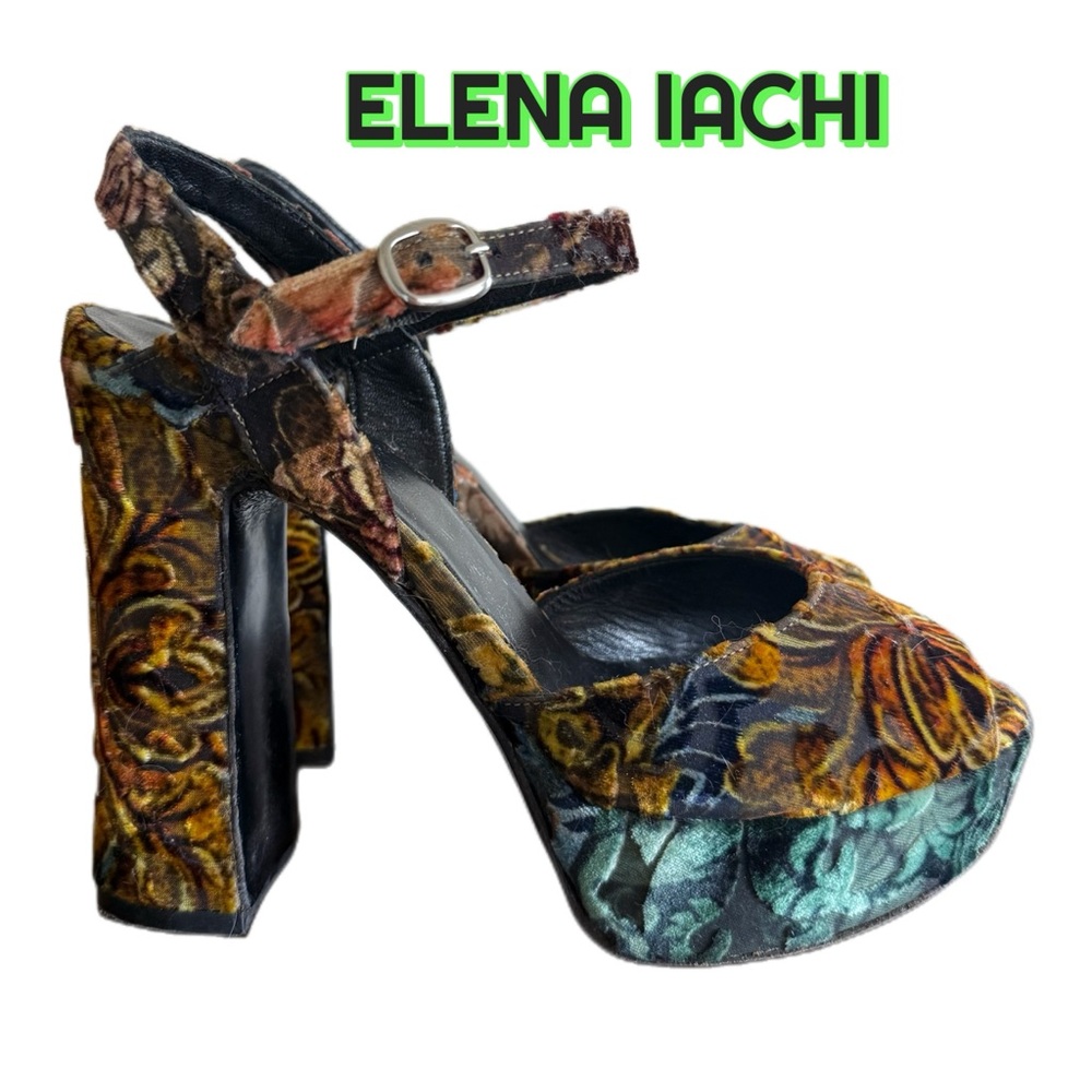 Elena Iachi Women's Multicolor Platform Heels (Size 39/8.5/9)